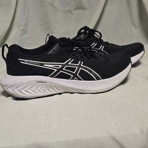 ASICS Black and White Running Shoes